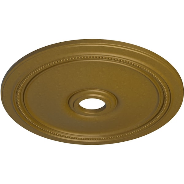 Diane Ceiling Medallion (Fits Canopies Up To 6 1/4), Hand-Painted Gold, 24OD X 3 5/8ID X 1 1/4P
